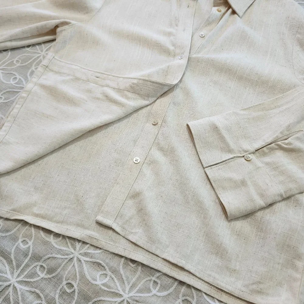 Divided H&M Linen Blend Shirt - Picture 6 of 12